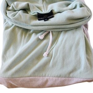 Nursing Queen Hidden Zipper Color Block Grey & Mint Green Pullover Sweatshirt Xs